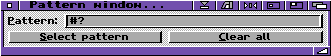 Picture of the Pattern window